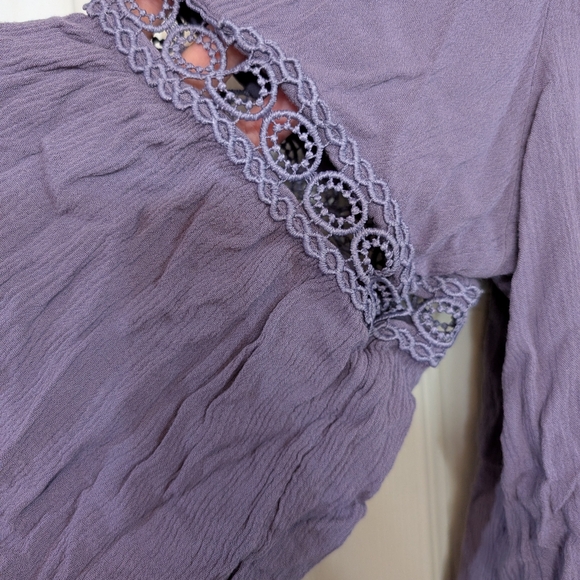Purple Bell Sleeve Top 22 (T27) - Picture 3 of 9